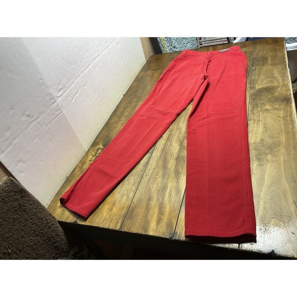 Vintage Rocky Mountain Jeans Womens 13/14 Red Made USA Bareback Rodeo - Picture 2 of 10